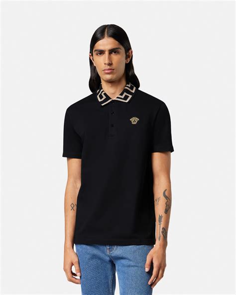 Greca Polo Shirt Black 